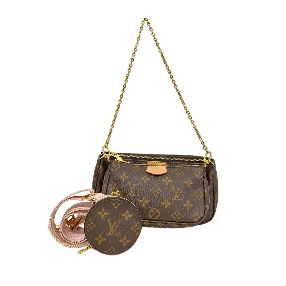 Louis Vuitton Monogram Multipochette Accessoires Handbag M44840 Rose Clair 2-...